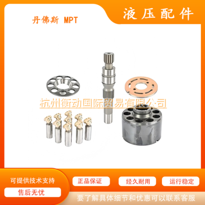 Accessories for Danfoss MPT035, MPT046, MPT044 hydraulic pumps, including cylinder block, plunger, v